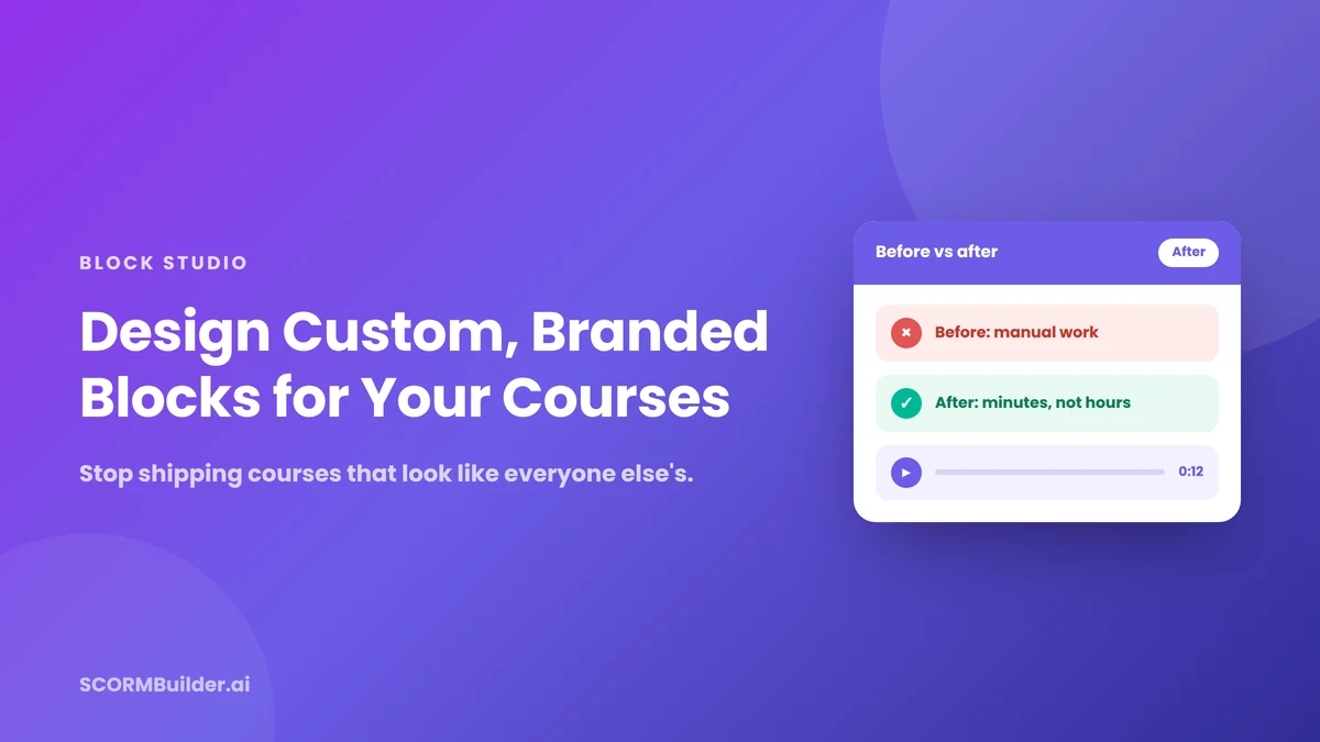 How to Design Custom, Branded Blocks for Your eLearning Courses