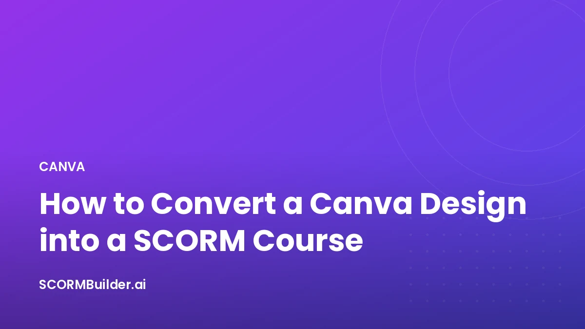 How to Convert a Canva Design into a SCORM Course